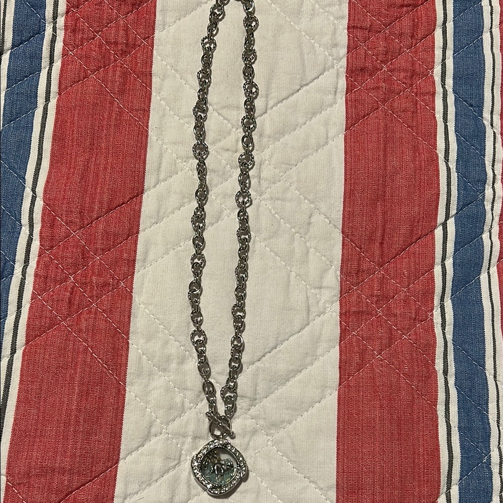 Silver Chain Necklace with Pendant